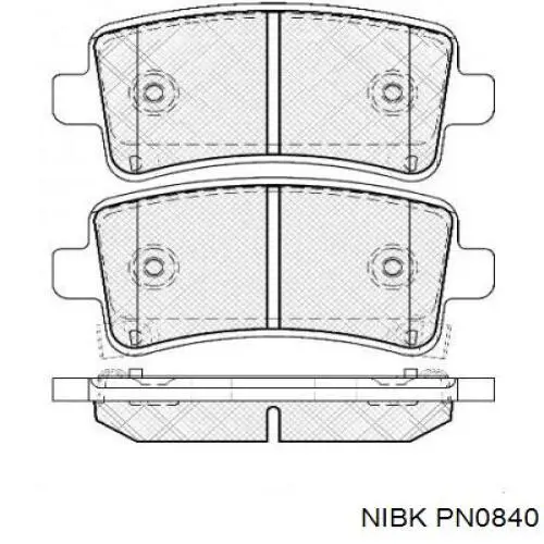 Купити PN0840 Nibk Задні колодки