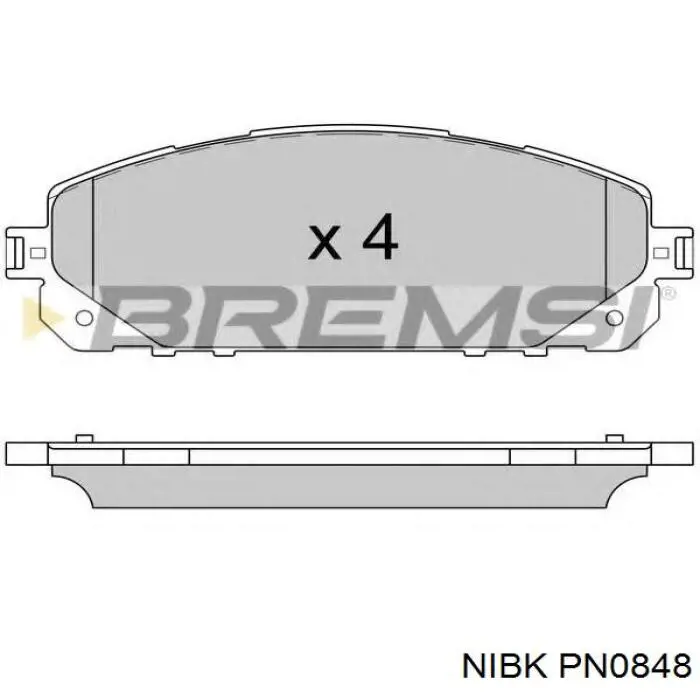 Передні тормозні колодки PA925AF Japan Parts