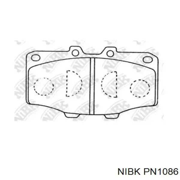 Купити PN1086 Nibk Колодки гальмівні передні, дискові
