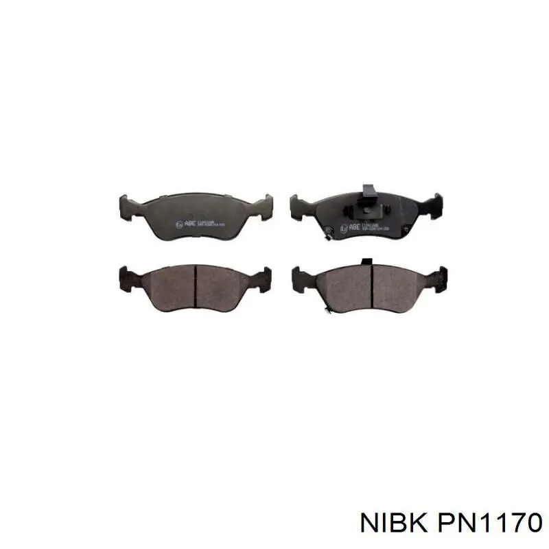 Гальмівні колодки Nibk PN1170 ціна, від 18.43 USD