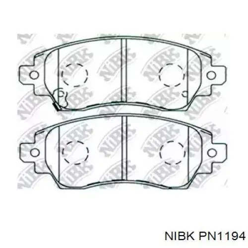 Передні тормозні колодки PN1194 Nibk