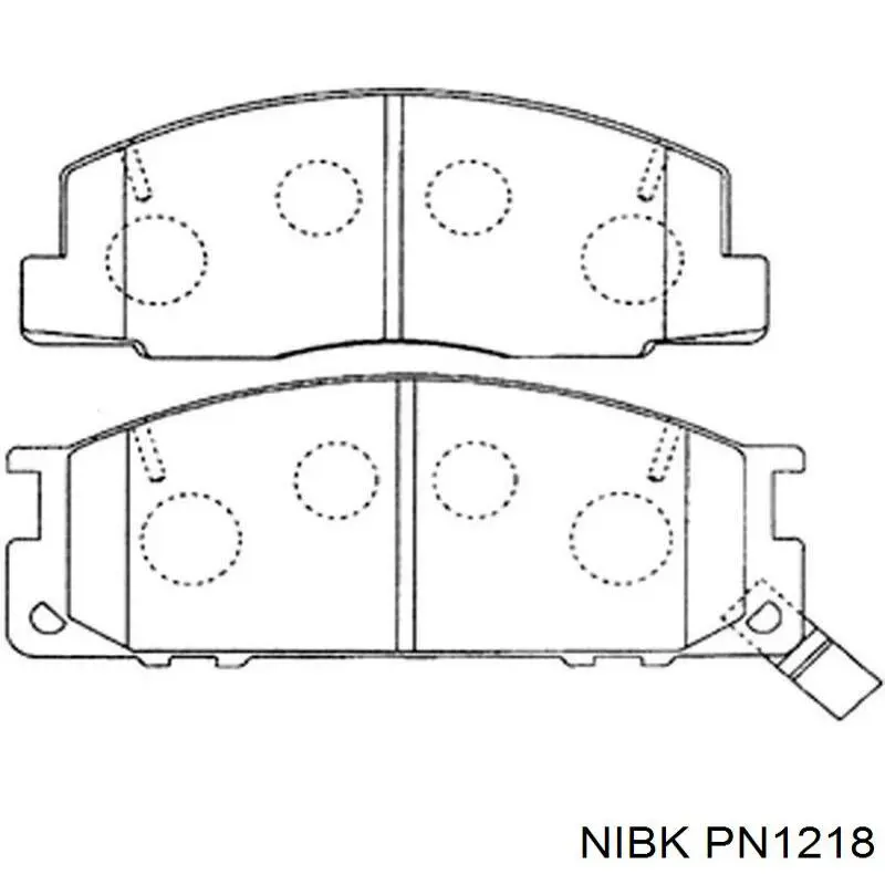 Колодки гальмівні передні, дискові 0449128081 Toyota