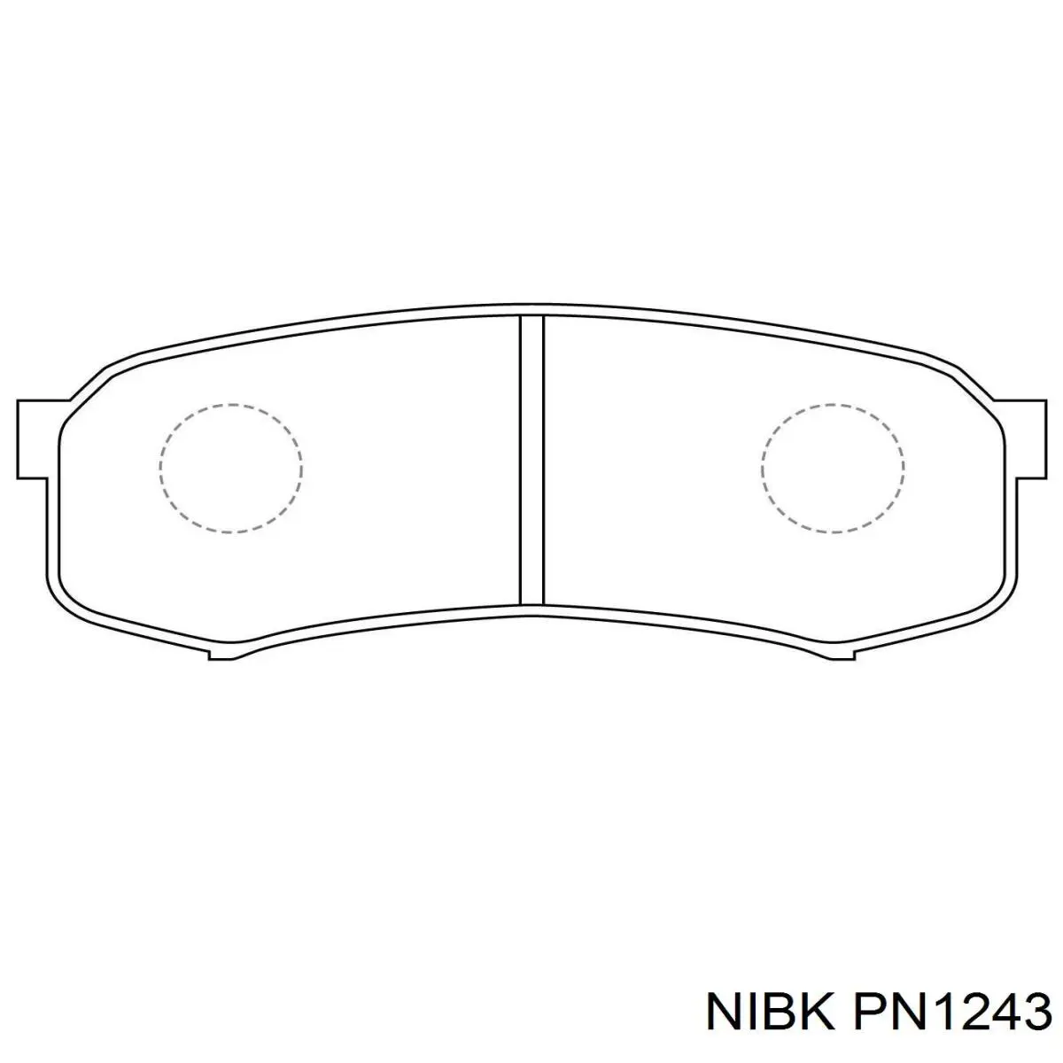 Купити PN1243 Nibk Задні колодки