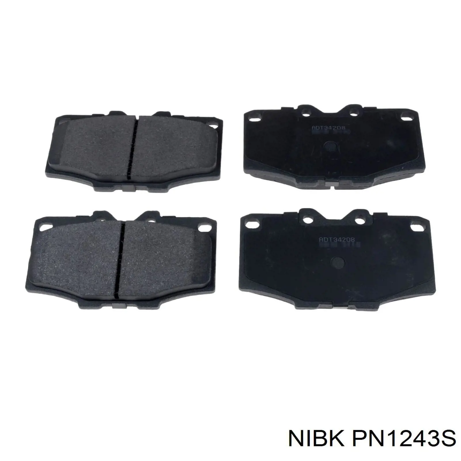 Задні гальмівні колодки Nibk PN1243S ціна, від 20.20 USD