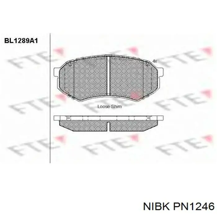 0446522180 Toyota Передні гальмівні колодки