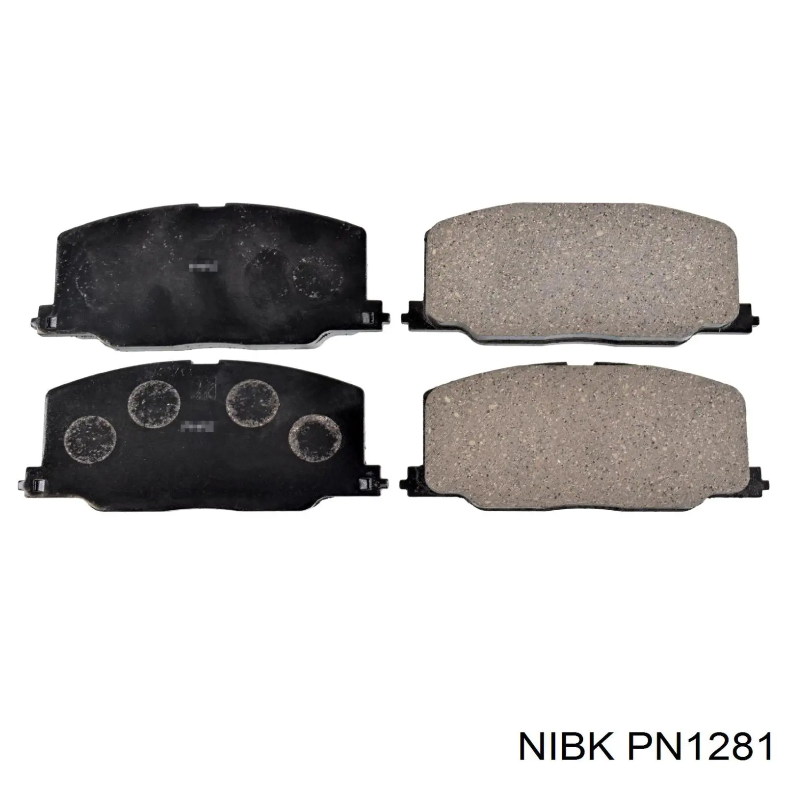 PN1281 Nibk Передні гальмівні колодки