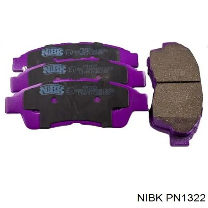 Гальмівні колодки Nibk PN1322 ціна, від 18.34 USD