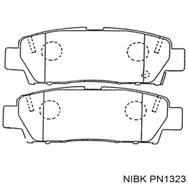 Купити PN1323 Nibk Задні колодки