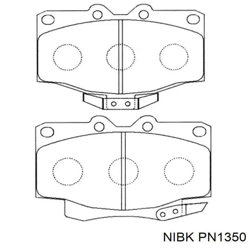 Колодки гальмівні передні, дискові PN1350 Nibk