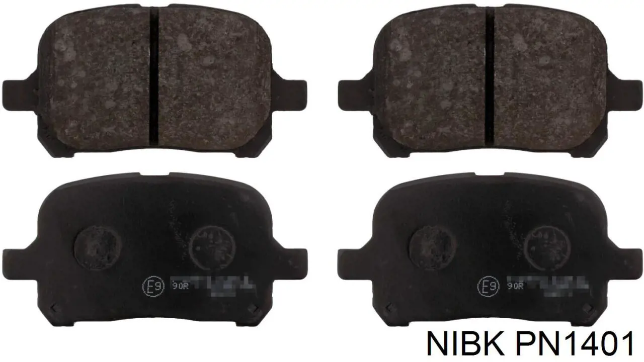 Гальмівні колодки Nibk PN1401 ціна, від 21.30 USD