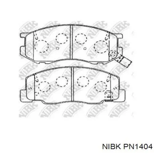 Передні тормозні колодки PN1404 Nibk