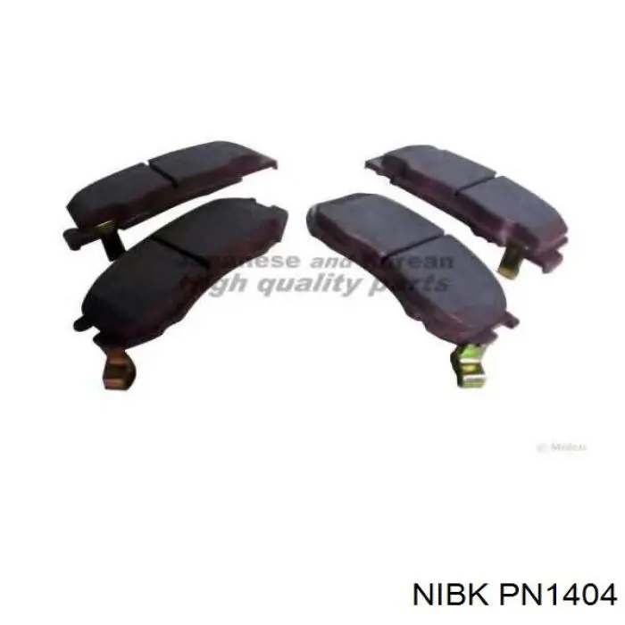 Гальмівні колодки Nibk PN1404 ціна, від 13.94 USD