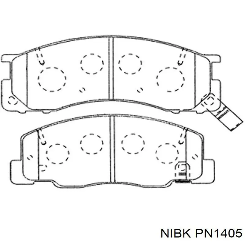 D2164NM NIPPON MOTORS Передні гальмівні колодки