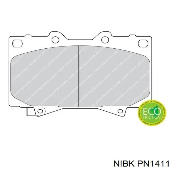 Купити PN1411 Nibk Колодки гальмівні передні, дискові