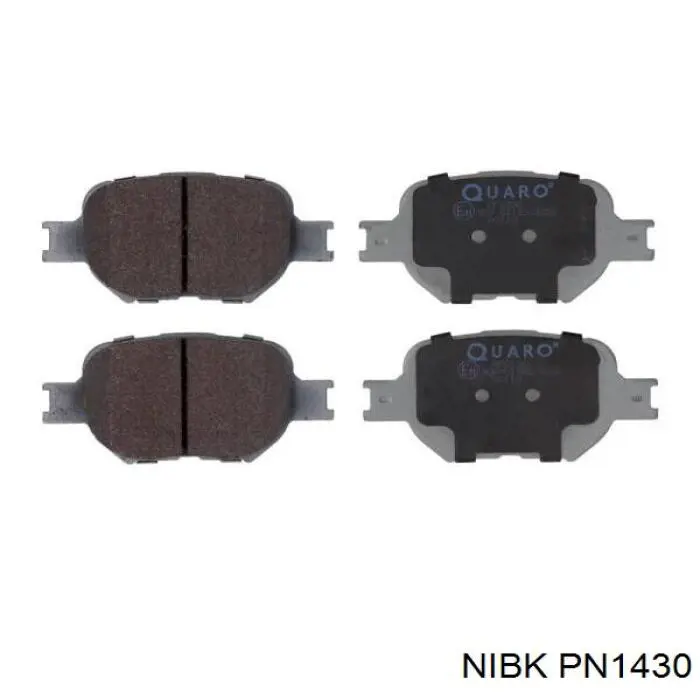 Гальмівні колодки Nibk PN1430 ціна, від 19.02 USD