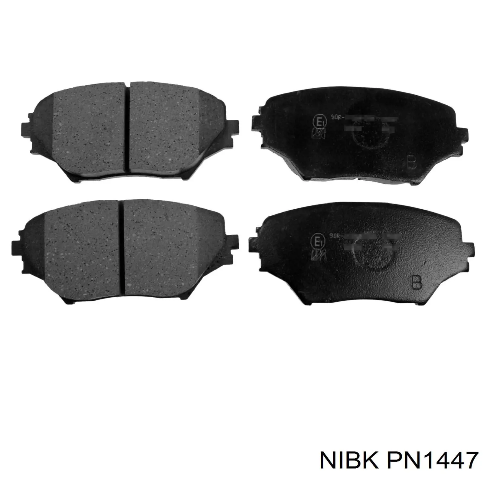 PN1447 Nibk колодки гальмівні передні, дискові