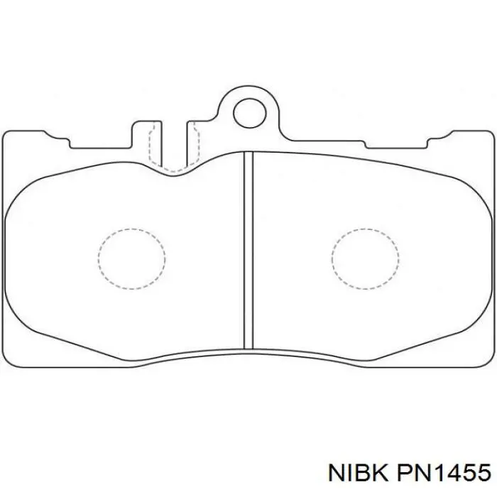 Передні тормозні колодки PN1455 Nibk