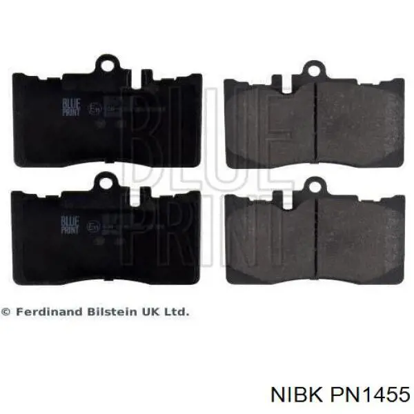Гальмівні колодки Nibk PN1455 ціна, від 17.43 USD