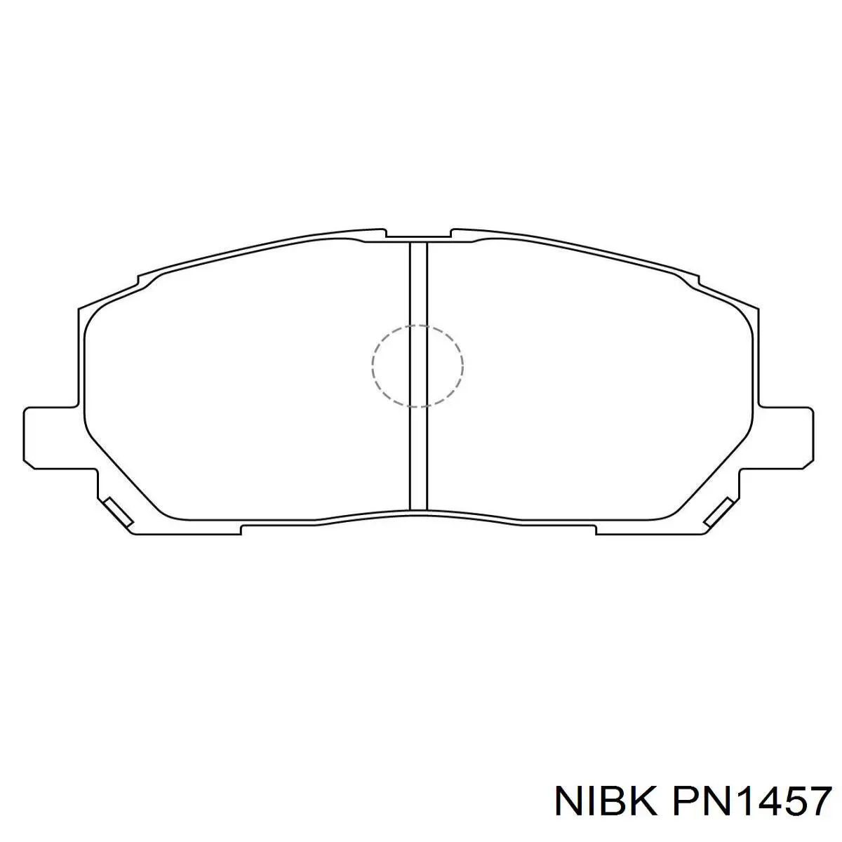 PN1457 Nibk Передні гальмівні колодки