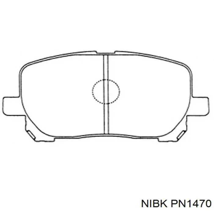 PN1470 Nibk Передні гальмівні колодки