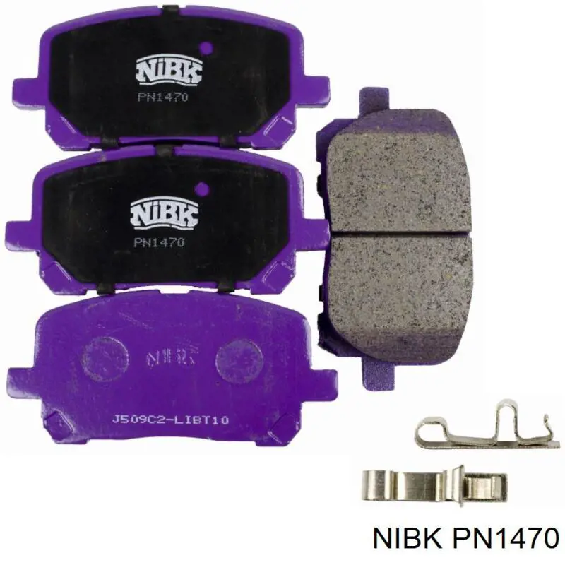 Передні тормозні колодки PN1470 Nibk