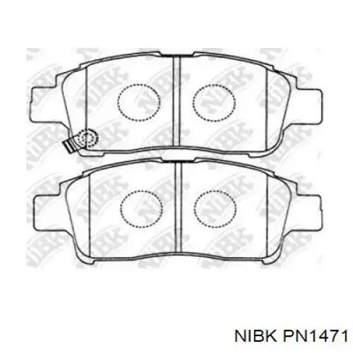 Купити PN1471 Nibk Колодки гальмівні передні, дискові