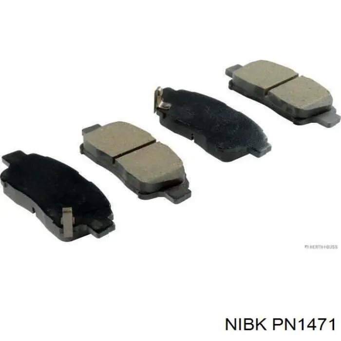 PN1471 Nibk Передні гальмівні колодки