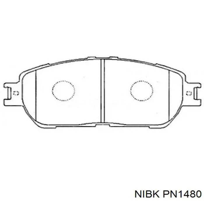 PN1480 Nibk Передні гальмівні колодки