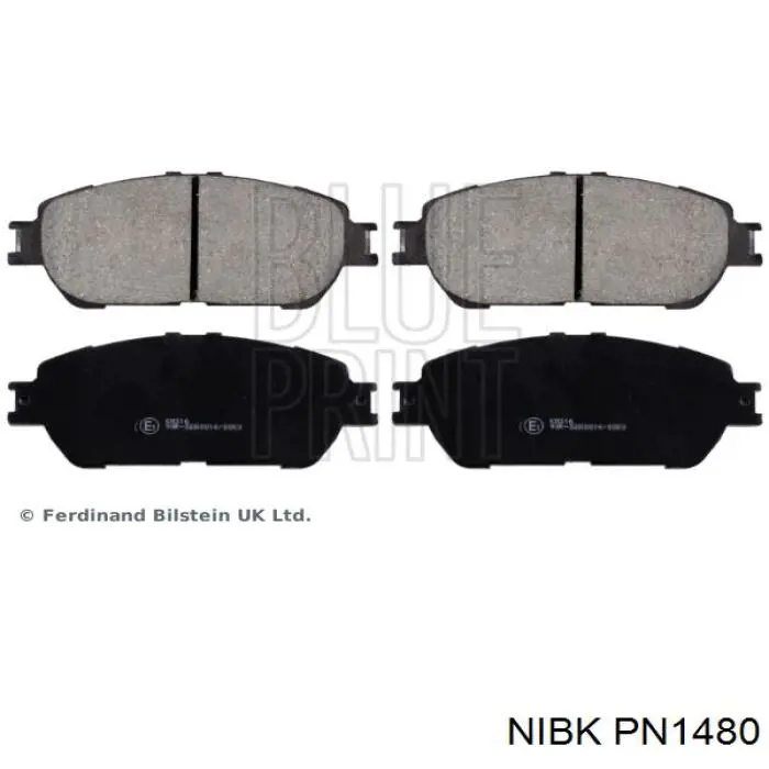 Гальмівні колодки Nibk PN1480 ціна, від 21.54 USD