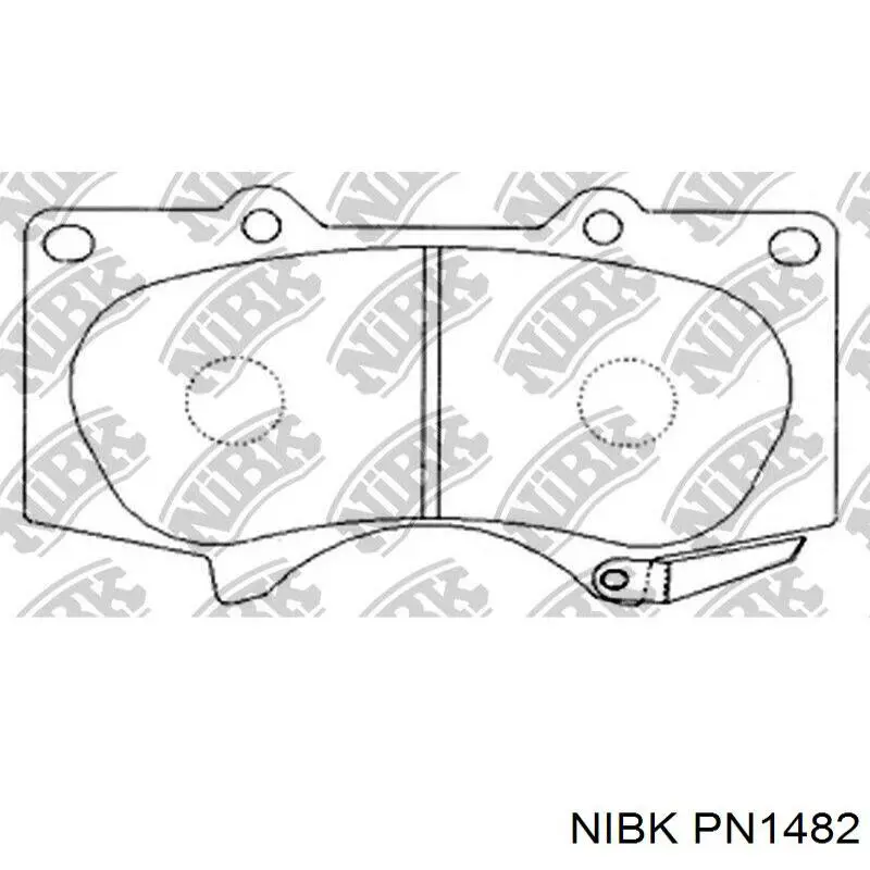 Гальмівні колодки Nibk PN1482 ціна, від 39.46 USD