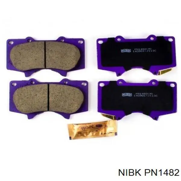 Передні тормозні колодки PN1482 Nibk