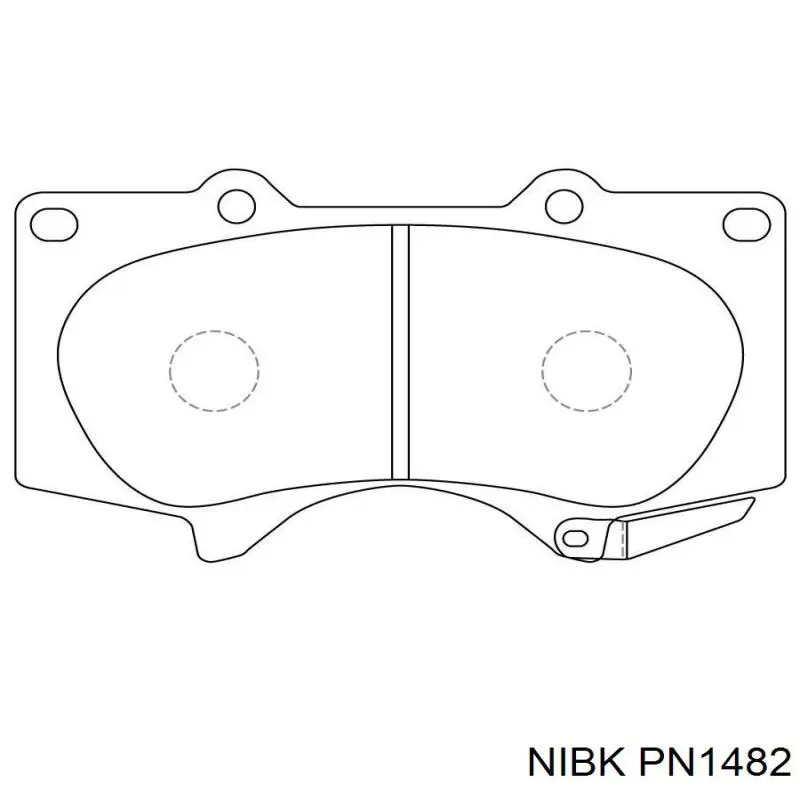 PN1482 Nibk Передні гальмівні колодки