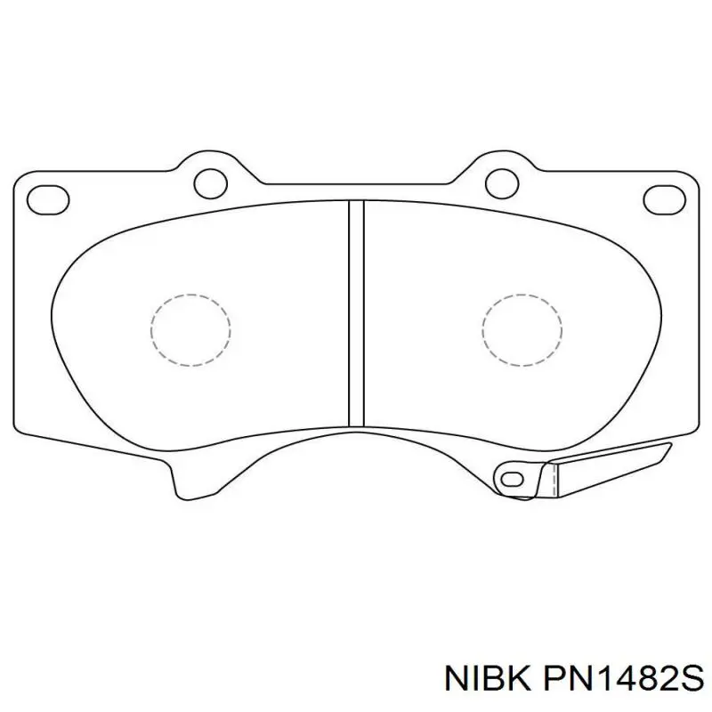 PN1482S Nibk Передні гальмівні колодки