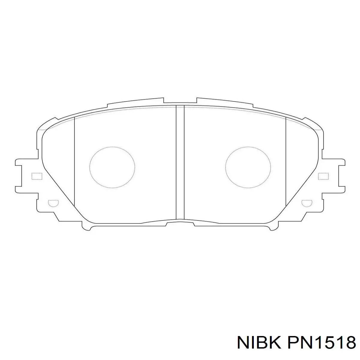 Купити PN1518 Nibk Колодки гальмівні передні, дискові