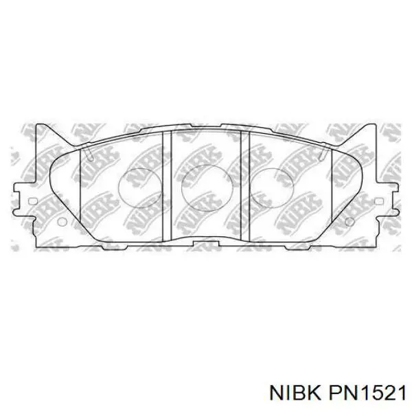 Купити PN1521 Nibk Колодки гальмівні передні, дискові