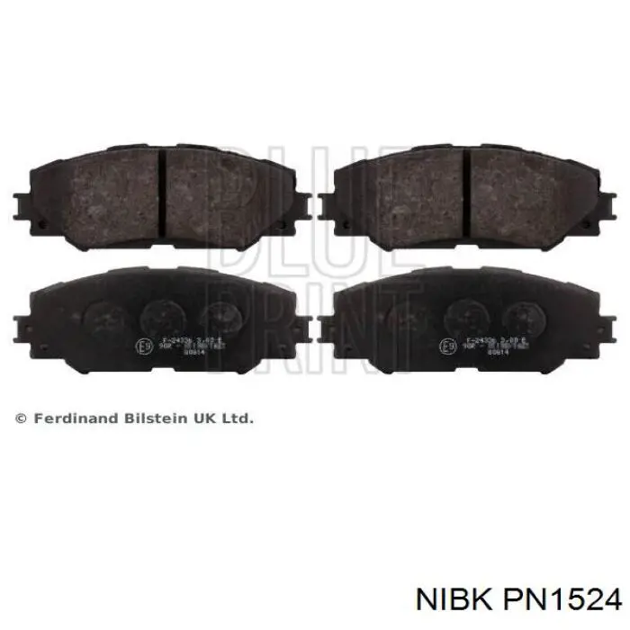 Передні тормозні колодки PN1524 Nibk