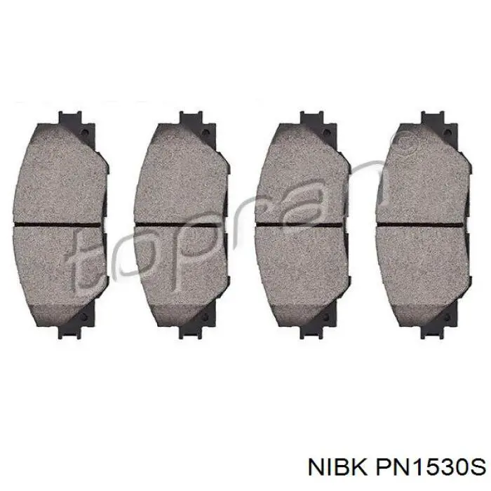 Гальмівні колодки Nibk PN1530S ціна, від 20.97 USD
