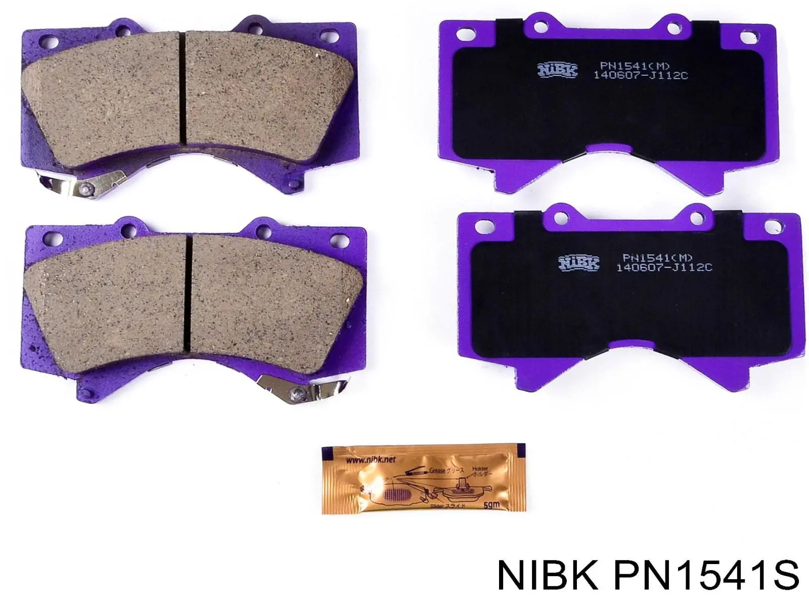 Передні тормозні колодки PN1541S Nibk