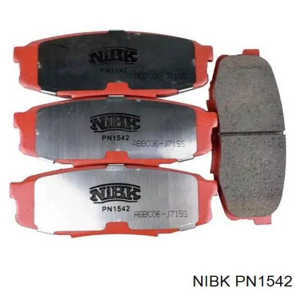 PN1542 Nibk колодки гальмові задні, дискові