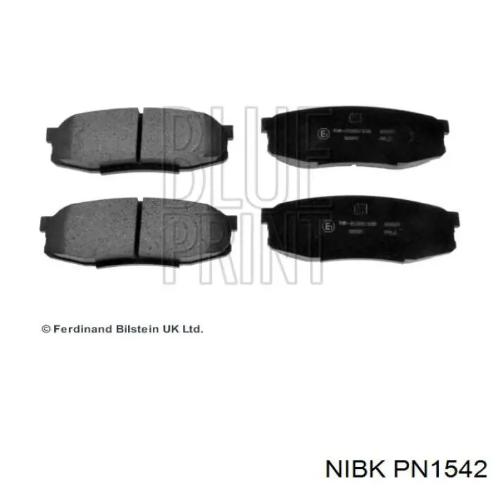 Задні гальмівні колодки PN1542 Nibk