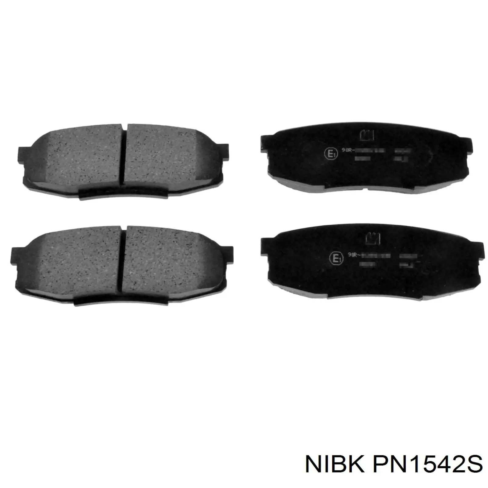 Задні гальмівні колодки PN1542S Nibk