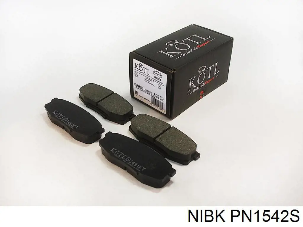 Задні гальмівні колодки Nibk PN1542S ціна, від 25.34 USD