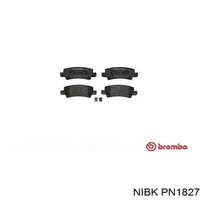 PN1827 Nibk Колодки гальмівні задні, дискові