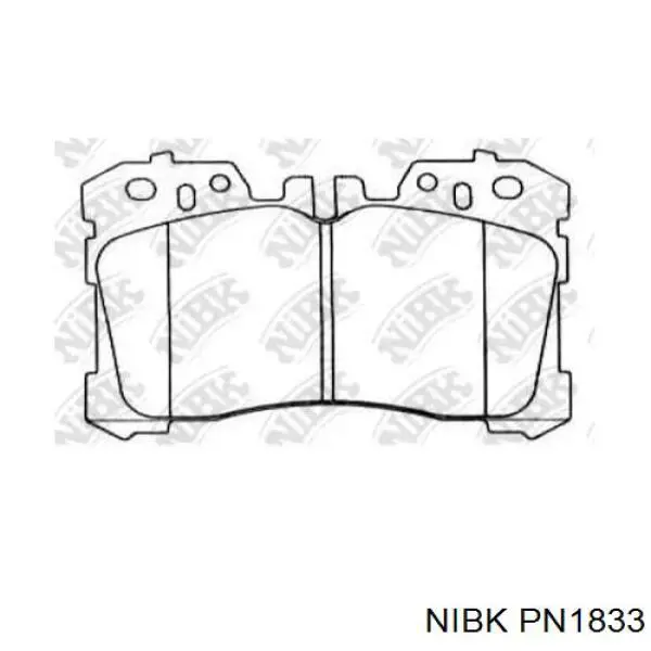 Передні тормозні колодки PN1833 Nibk
