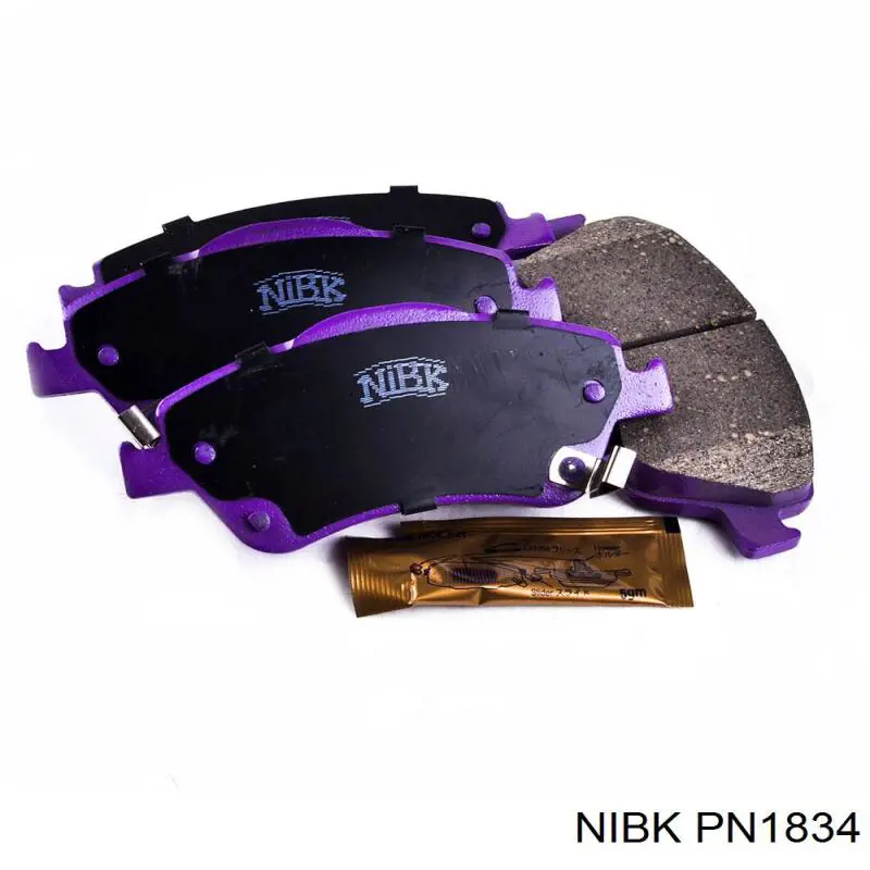 PN1834 Nibk колодки гальмівні передні, дискові