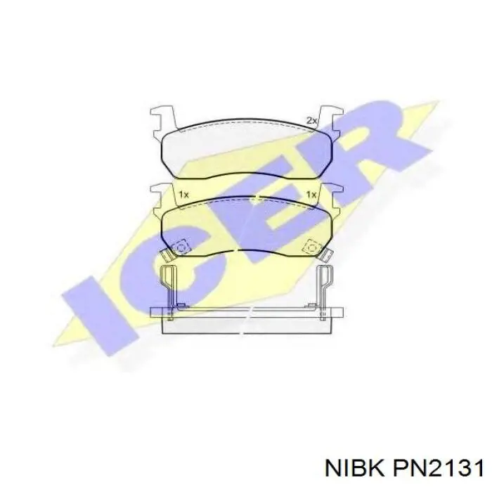 Гальмівні колодки Nibk PN2131 ціна, від 14.39 USD