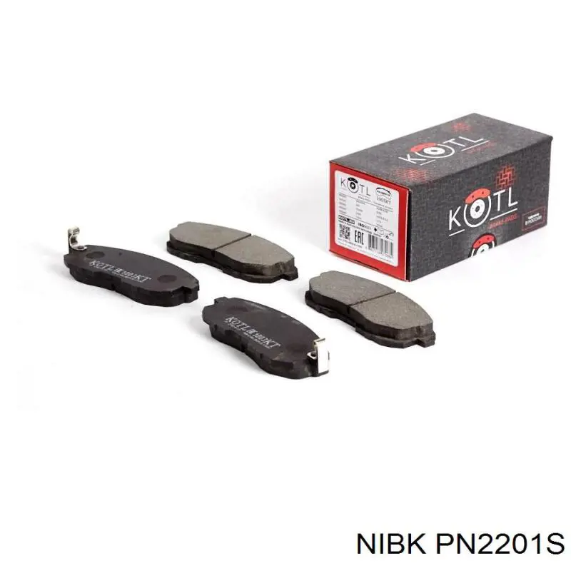 Гальмівні колодки Nibk PN2201S ціна, від 32.41 USD