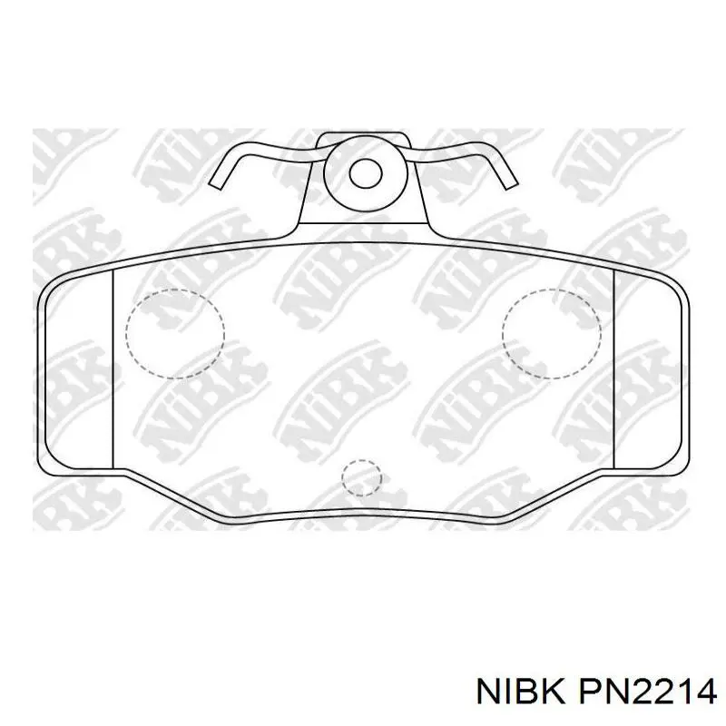 Купити PN2214 Nibk Задні колодки