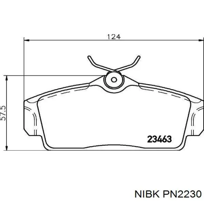 Купити PN2230 Nibk Колодки гальмівні передні, дискові