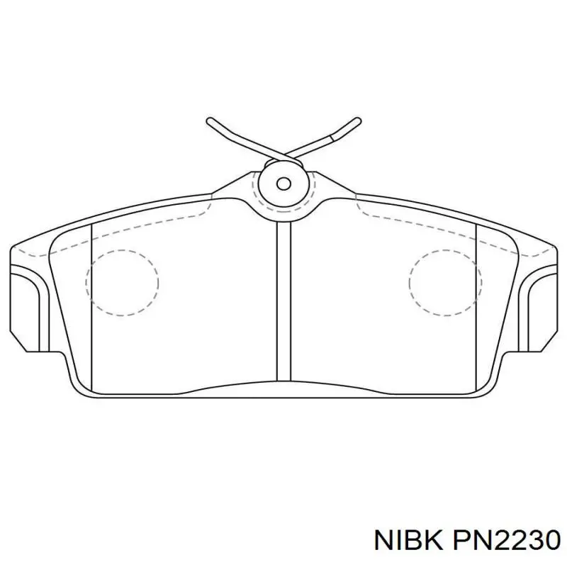 Колодки гальмівні передні, дискові PN2230 Nibk